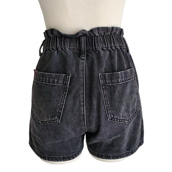 BDG Pull-On High Waisted Mom Short Black Denim Size XS - Picture 3 of 16